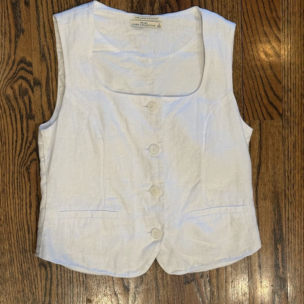 Abercrombie & Fitch Linen Vest